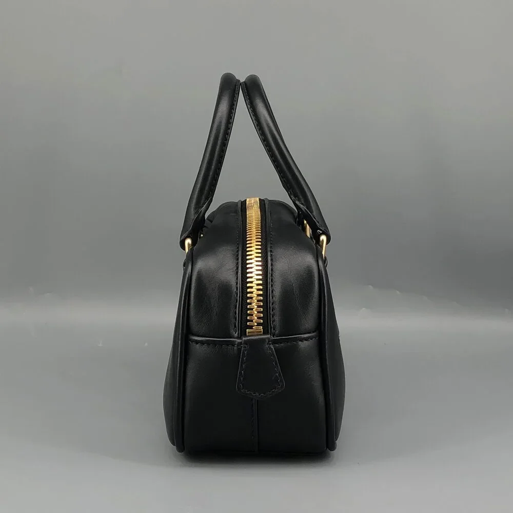 Miu Miu Black Leather Satchel Bag 22×11×8cm - Picture 3 of 13